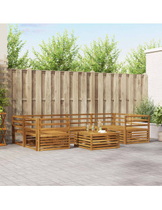 Set di divani 7 pcs Naturale