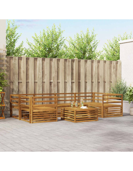 Set di divani 7 pcs Naturale