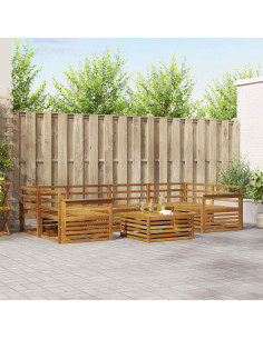 Set di divani 7 pcs Naturale