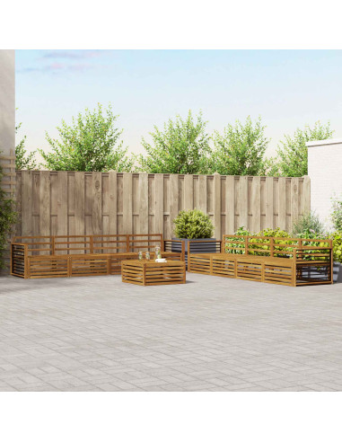 Set di divani 9 pcs Naturale