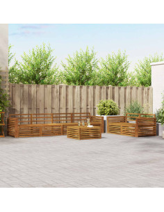 Set di divani 7 pcs Naturale