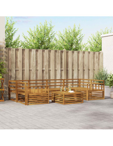 Set di divani 7 pcs Naturale