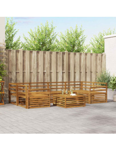 Set di divani 7 pcs Naturale