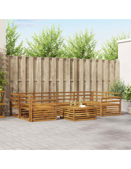 Set di divani 7 pcs Naturale