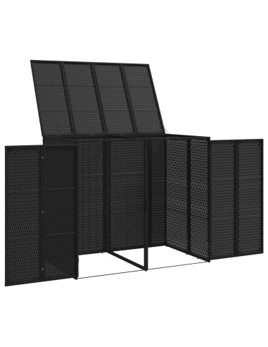 Cassa per Spazzatura 2 pcs Nero 65 x 80 x 115 cm Polietilene