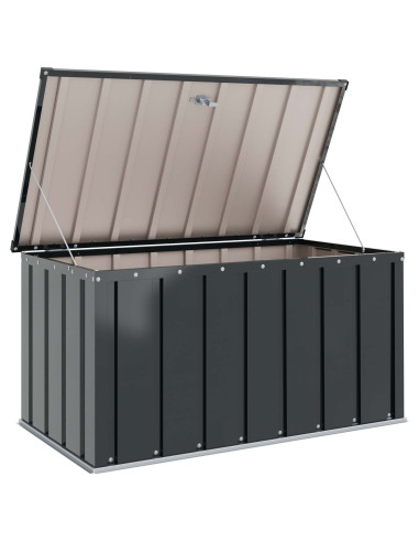 Scatola di Stoccaggio per Giardino Nero 101 x 56,5 x 50 cm