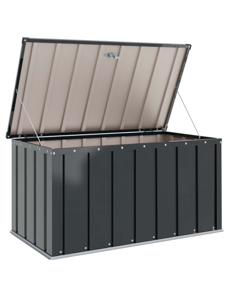 Scatola di Stoccaggio per Giardino Nero 101 x 56,5 x 50 cm