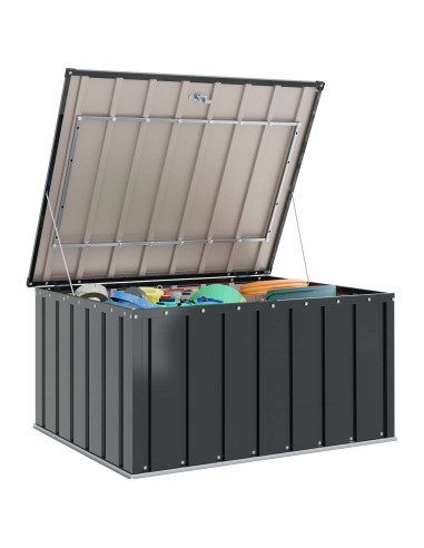 Scatola di Stoccaggio per Giardino Nero 101 x 82 x 50 cm
