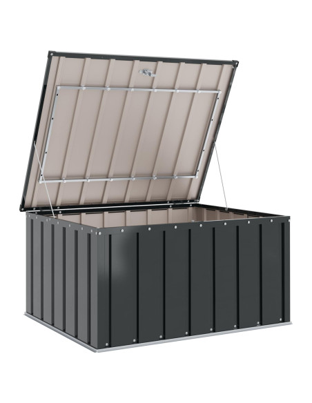 Scatola di Stoccaggio per Giardino Nero 101 x 82 x 50 cm