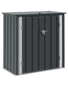 Scatola di Stoccaggio per Giardino Nero 101,5 x 57 x 100,5 cm 2