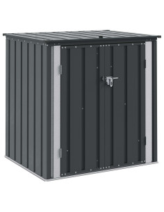 Scatola di Stoccaggio per Giardino Nero 101,5 x 82 x 100 cm 2
