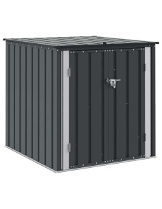 Scatola di Stoccaggio per Giardino Nero 101,5 x 107 x 100 cm 2