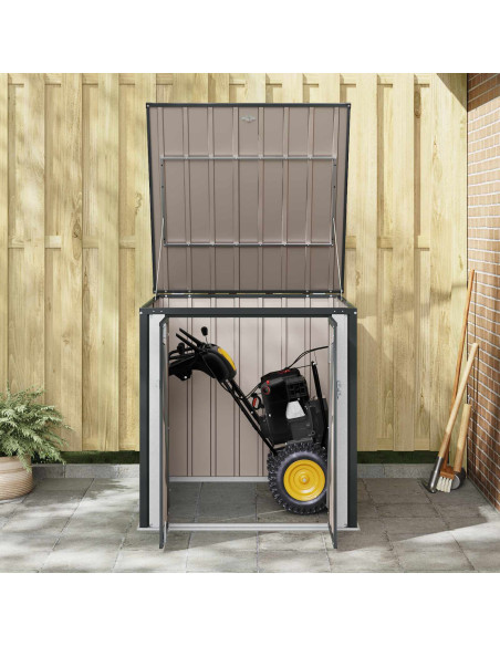 Scatola di Stoccaggio per Giardino Nero 101,5 x 107 x 100 cm