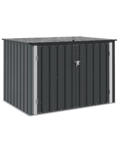 Scatola di Stoccaggio per Giardino Nero 151,5 x 107 x 100 cm 2