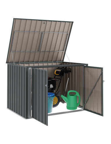 Scatola di Stoccaggio per Giardino Nero 151,5 x 107 x 100 cm