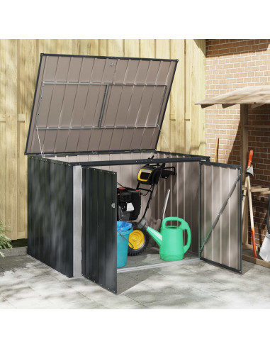 Scatola di Stoccaggio per Giardino Nero 151,5 x 107 x 100 cm