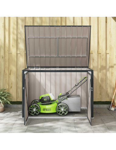 Scatola di Stoccaggio per Giardino Nero 151,5 x 107 x 100 cm