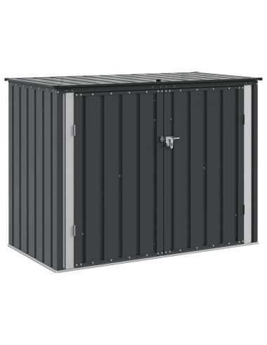 Scatola di Stoccaggio per Giardino Nero 151,5 x 82 x 110,5 cm