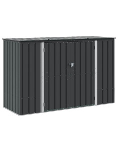 Scatola di Stoccaggio per Giardino Nero 214 x 82 x 132 cm 2