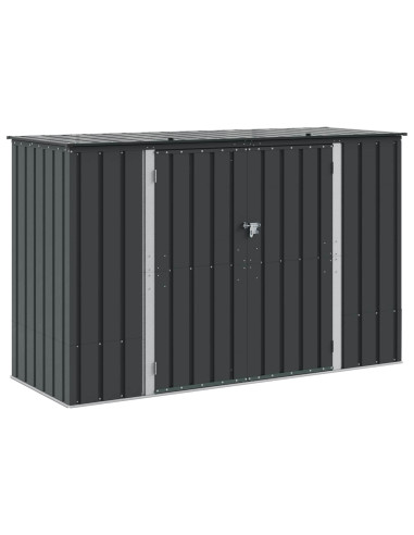 Scatola di Stoccaggio per Giardino Nero 214 x 82 x 132 cm