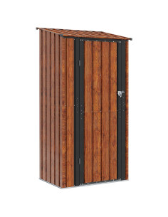Casette da giardino Marrone 103 x 74 x 200 cm Metallo 2