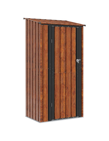 Casette da giardino Marrone 103 x 74 x 200 cm Metallo