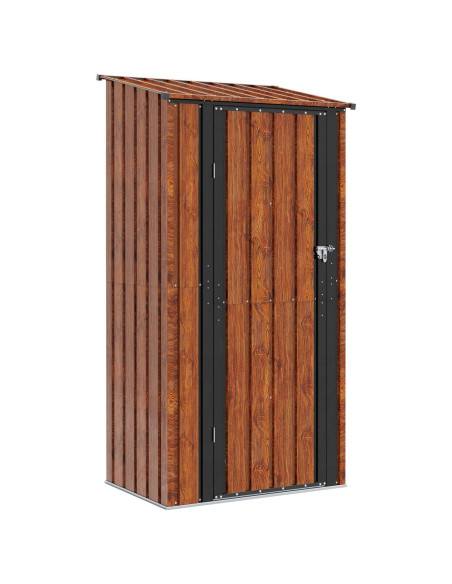 Casette da giardino Marrone 103 x 74 x 200 cm Metallo