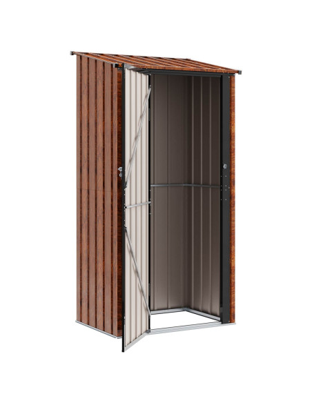 Casette da giardino Marrone 103 x 74 x 200 cm Metallo