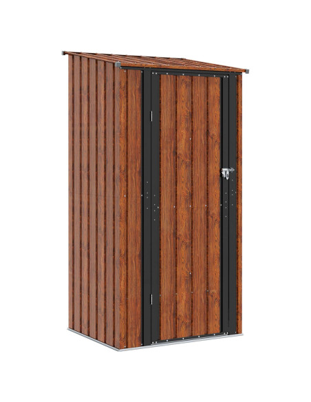 Casette da giardino Marrone 103 x 86 x 200 cm Metallo