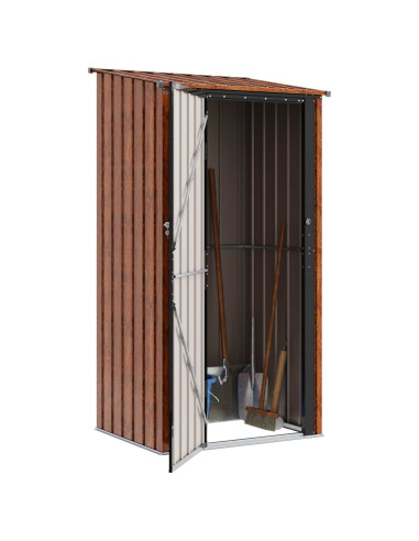 Casette da giardino Marrone 103 x 86 x 200 cm Metallo