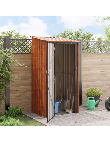 Casette da giardino Marrone 103 x 86 x 200 cm Metallo