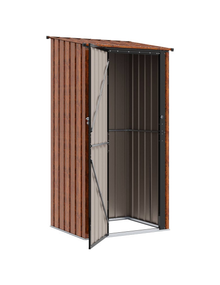 Casette da giardino Marrone 103 x 86 x 200 cm Metallo