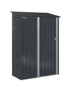 Casette da giardino Antracite 140,5 x 74 x 200 cm Metallo 2