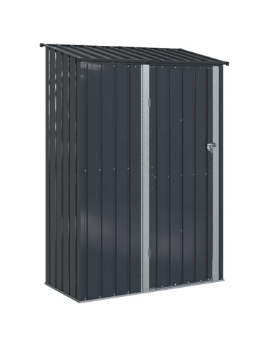 Casette da giardino Antracite 140,5 x 74 x 200 cm Metallo