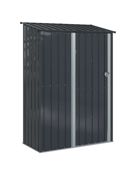 Casette da giardino Antracite 140,5 x 74 x 200 cm Metallo