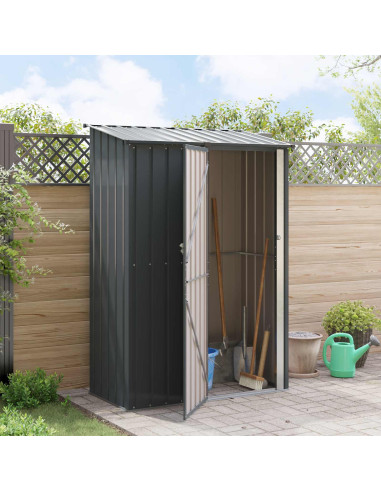 Casette da giardino Antracite 140,5 x 74 x 200 cm Metallo