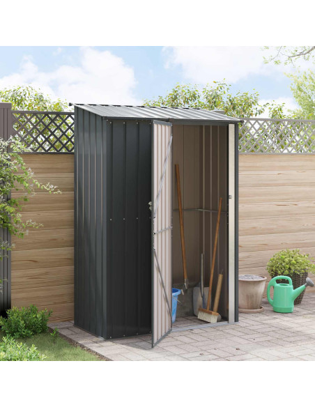 Casette da giardino Antracite 140,5 x 74 x 200 cm Metallo