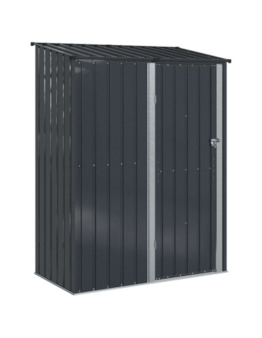 Casette da giardino Antracite 153,5 x 86 x 200 cm Metallo