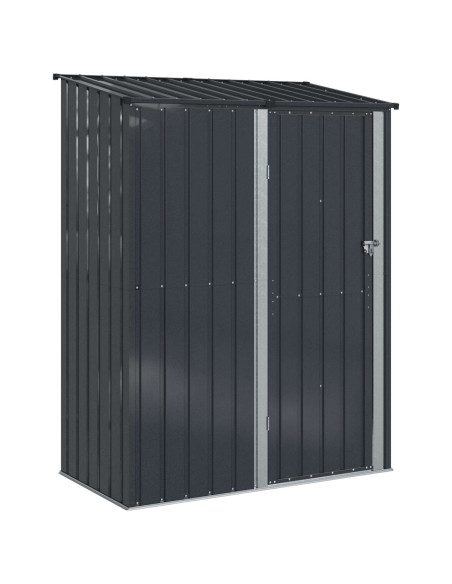 Casette da giardino Antracite 153,5 x 86 x 200 cm Metallo