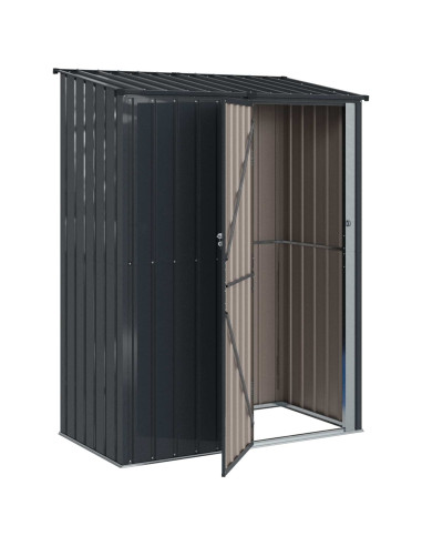 Casette da giardino Antracite 153,5 x 86 x 200 cm Metallo