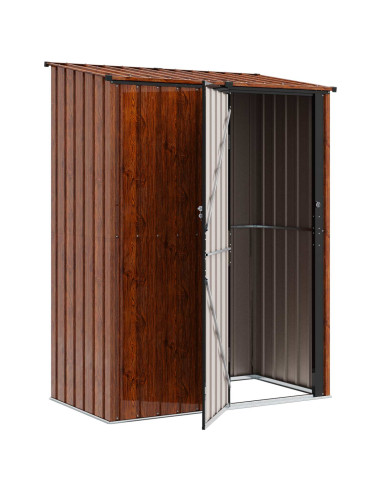 Casette da giardino Marrone 153,5 x 86 x 200 cm Metallo