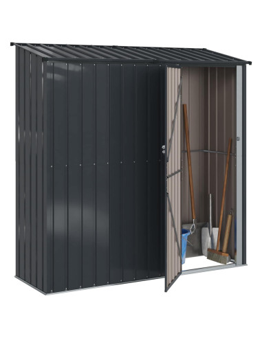 Casette da giardino Antracite 203,5 x 73 x 200 cm Metallo