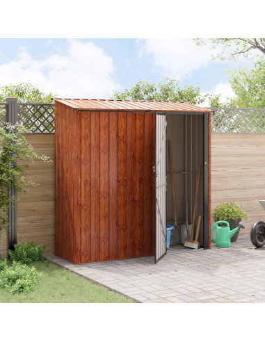 Casette da giardino Marrone 203,5 x 73 x 200 cm Metallo