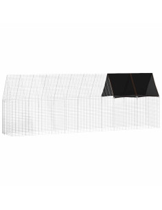 Gabbia per polli 2 pcs Argento 600 x 100 x 210 cm 2