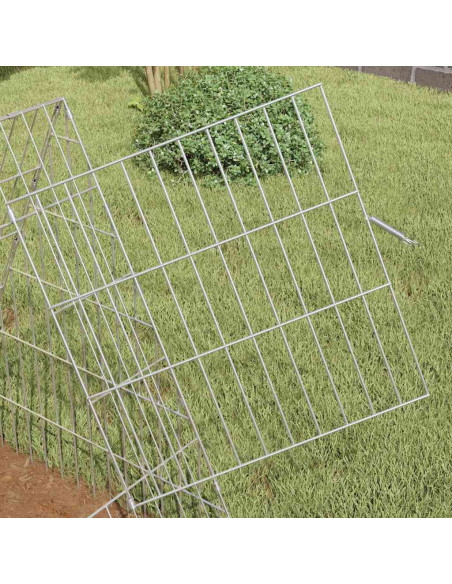 Gabbia per polli Argento 110 x 55 x 55 cm Acciaio zincato