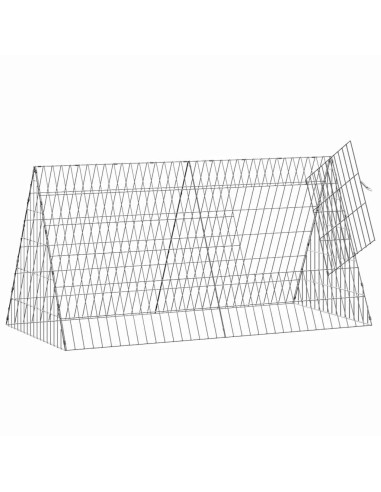 Gabbia per polli Argento 110 x 55 x 55 cm Acciaio zincato