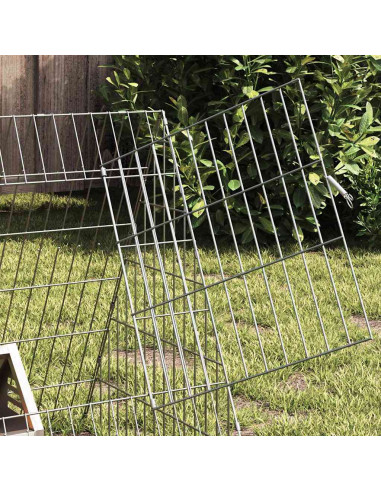 Gabbia per polli Argento 650 x 55 x 55 cm Acciaio zincato