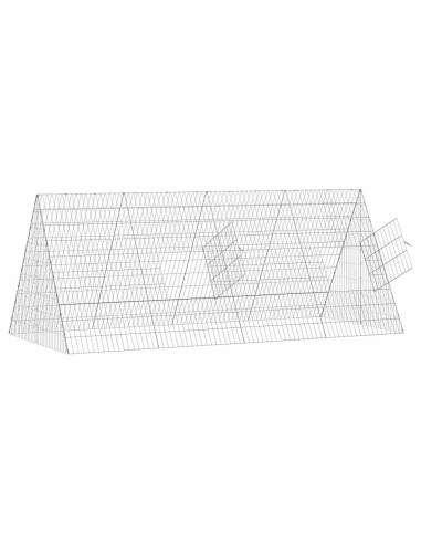 Gabbia per polli Argento 215 x 100 x 85 cm Acciaio zincato