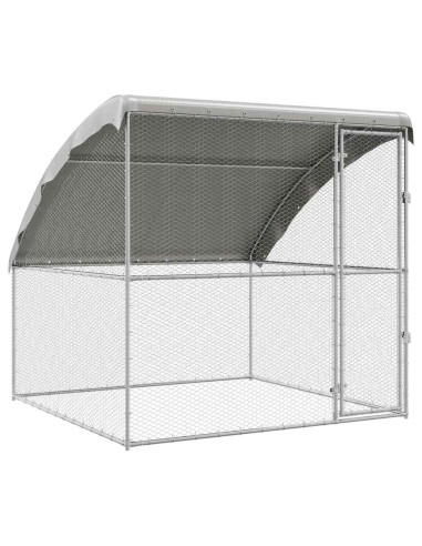 Gabbia per polli Argento 2 x 2 x 2 m Acciaio zincato