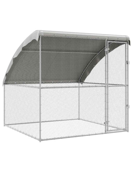 Gabbia per polli Argento 2 x 2 x 2 m Acciaio zincato